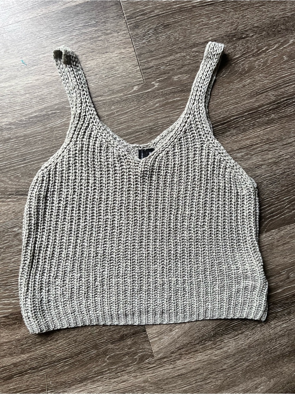 Moon & Madison Knit Tank sage green